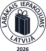 Konkursa «Labākais iepakojums Latvijā 2026» zīmogs
